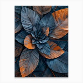 Abstract Leaves 24 Canvas Print