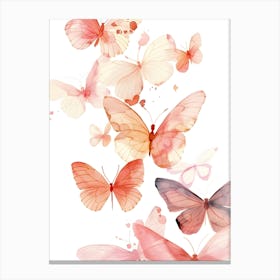 Watercolor Butterflies 4 Canvas Print