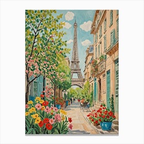 Paris Street Scene Canvas Print