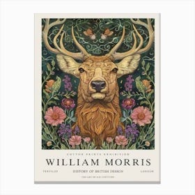 william morris deer inspired art Canvas Print