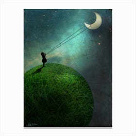 Chasing the Moon Canvas Print