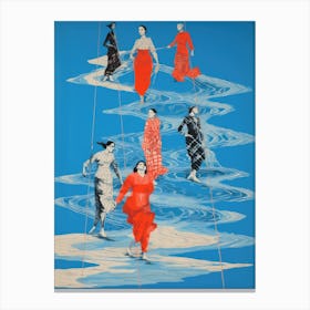 Women In Water Canvas Print