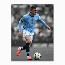 Phil Foden Of Manchester City Canvas Print