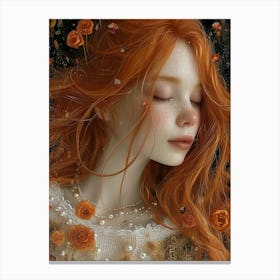 Girl With Red Hair 2 Canvas Print