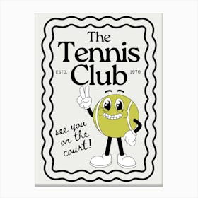 The Tennis Club Canvas Print