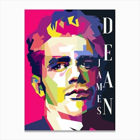 James Dean 60s Hollywood Celebrity Icon Canvas Print