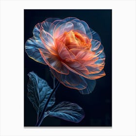 Fractal Rose Canvas Print