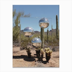 Mirrors In The Desert Canvas Print