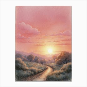 Sunset Road Canvas Print