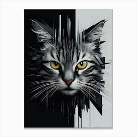 Cat Art 4 Canvas Print