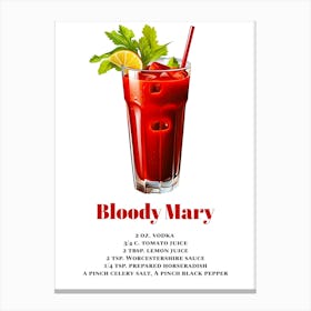 Bloody Mary, Cocktail Hour Canvas Print