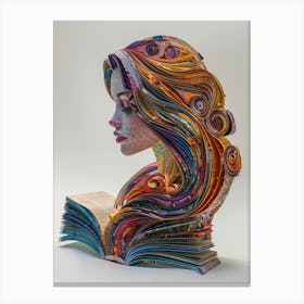 Book Sculpture 1 Canvas Print