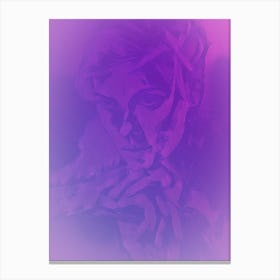 Girl In Purple Canvas Print