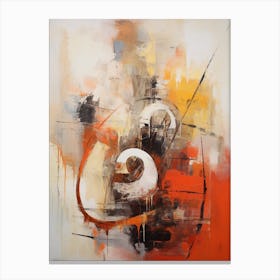 Snail Abstract Expressionism 4 Canvas Print
