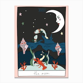 The Moon Tarot Canvas Print