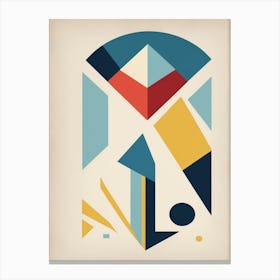 bauhaus geometric exhibition print Canvas Print