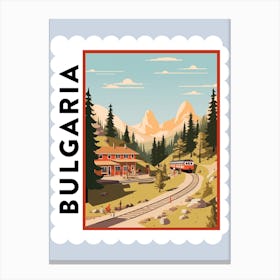 Bulgaria 3 Travel Stamp Poster Canvas Print