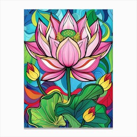 Lotus Flower 1 Canvas Print