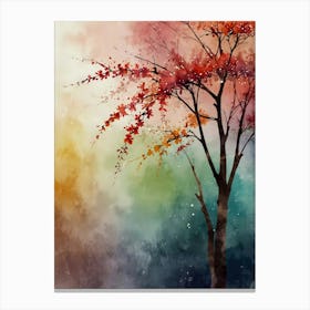 Watercolor Tree 10 Canvas Print