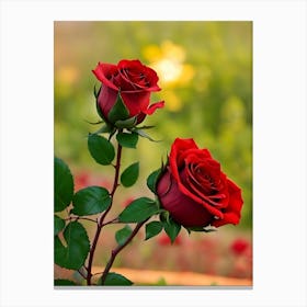 Red Roses 6 Canvas Print