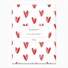 You Are Loved Canvas Print