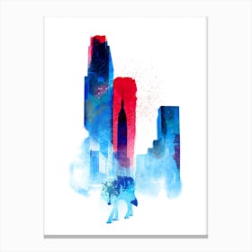 The Wolf Of The City Canvas Print