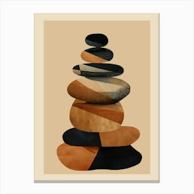 Abstract & Modern Stones Art 3 Canvas Print