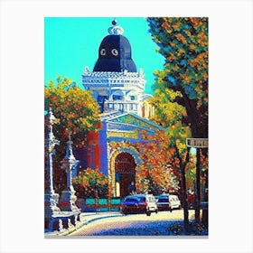 Odessa, City Us  Pointillism Canvas Print