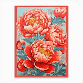 Good Luck Peonies Canvas Print