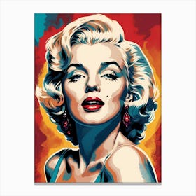 Marilyn Monroe Portrait Pop Art (19) Canvas Print