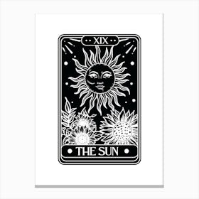 Sun Tarot Card Canvas Print