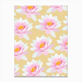 Lilies Yellow Canvas Print