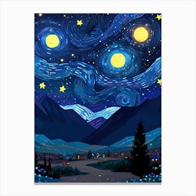 Starry Night 195 Canvas Print