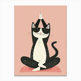 Yoga Cat Canvas Print