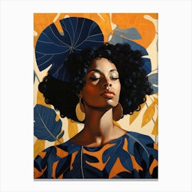 Afro-American Woman 12 Canvas Print