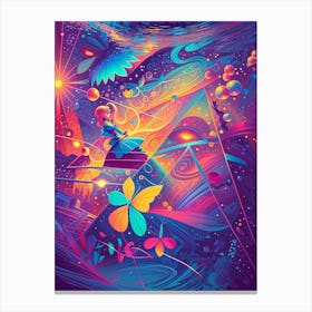 Psychedelic Abstract Art Canvas Print