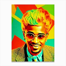 Big Sean Colourful Pop Art Canvas Print