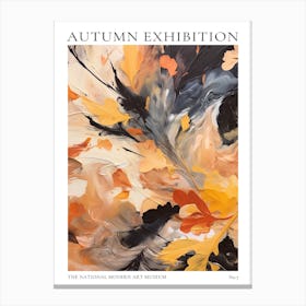 Autumn Exhibition Modern Abstract Poster 7 Canvas Print