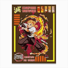 Demon Slayer Anime Poster 14 Canvas Print