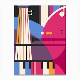 Abstract Musical Instruments 2 Canvas Print