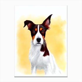 Irish Red And White Setter Illustration dog Canvas Print