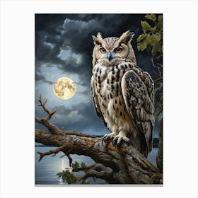 Eagle Owl Nature Canvas Print