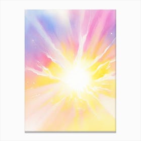 Solar Flare Gouache Space Canvas Print