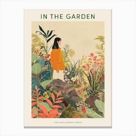 In The Garden Poster Portland Japanese Garden Usa 2 Canvas Print