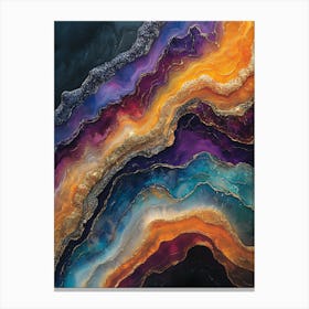 Stunning Whimsical Marble 8 Canvas Print