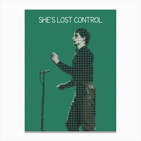 She’S Lost Control Ian Curtis Joy Division Canvas Print