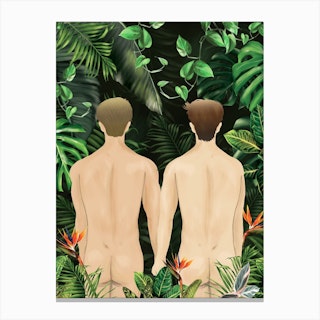 Wild Jungle Men Canvas Print