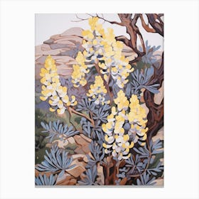 Bluebonnet 4 Flower Painting Canvas Print