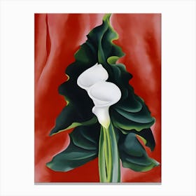 Georgia O'Keeffe - Single Calla Lily Canvas Print