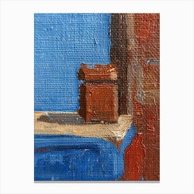 Box On A Table Canvas Print